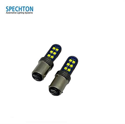 10V-80V 12 LEDLİ 6W 6000K BEYAZ (MARİNE DİREK AMPULÜ) (BA15d) (DÜZ TIRNAK) (2 AD)