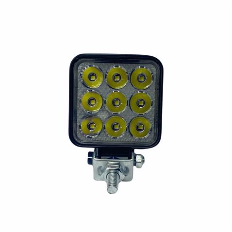9V-36V MİNİ ÇALIŞMA LAMBASI (OFF-ROAD) (9 X 3 LEDLİ) (KARE) (62*62*30 MM)
