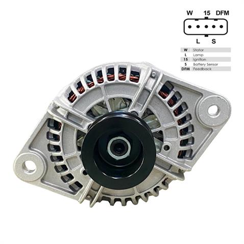 24V ALTERNATÖR DİNAMO BOSCH TİPİ 110 A (5 FİŞ SOKETLİ) (W-L-15-S-DFM) RENAULT-VOLVO