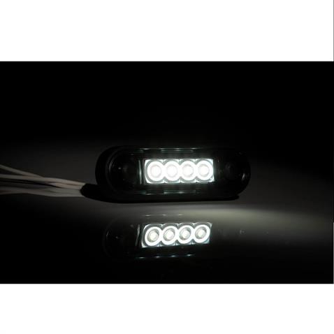 FRISTOM 12V-36V PARMAK LAMBA 4-LEDLİ KABLOLU KOYU BEYAZ (85*28 MM) E9