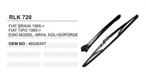 ARKA SİLECEK KOL SÜPÜRGE TAKIMI FIAT BRAVA/TIPO/STILO