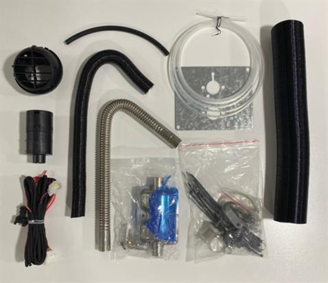 12V KOMPLE KABİN ISITICISI D2 TİPİ 40 W (1KW-2 KW) (WEBASTO) (KUMANDALI) (KOLAY MONTAJ)