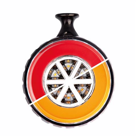 12V-24V AYNA ALTI STOP LAMBA (TAKOZ KÜPE LAMBASI) (NEON LEDLİ) (KIRMIZI-BEYAZ) (112 MM)