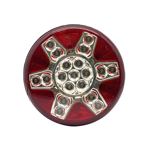 24V GERİ VİTES LAMBASI LEDLİ (YUVARLAK) GÜLERYÜZ COBRA-MITSUBISHI-OTOKAR-TEMSA (122 MM)