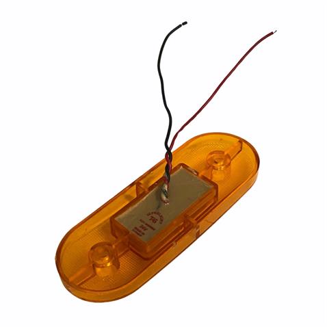 24V YAN SİNYAL LAMBASI DORSE SİDE MARKER SARI YM (9 LEDLİ) (113*40 MM)