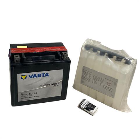 VARTA 12V 12 AH MOTOSİKLET AKÜSÜ AGM 200A (EN) (150*87*146) (YTX14L-BS) (A514) (+/-)
