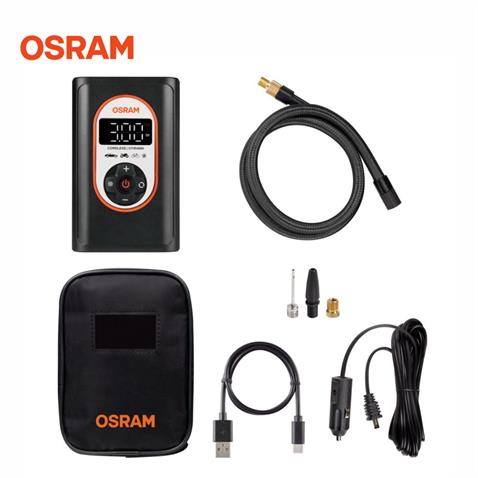 OSRAM LASTİK ŞİŞİRME HAVA KOMPESÖRÜ 120W (0-120 PSI / 0-8.3 BAR / 3.5 DK) (DİJİTAL) (ŞARJLI)