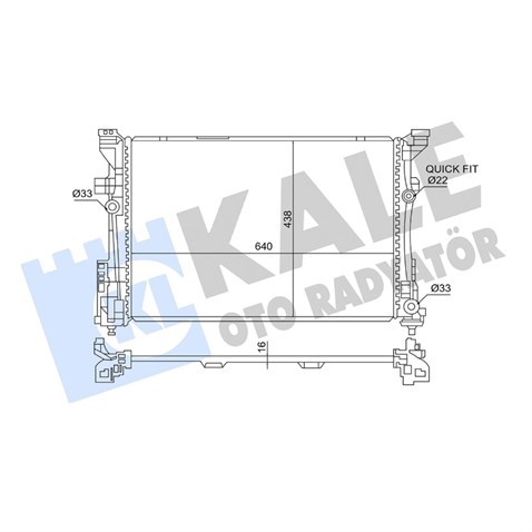 KALE MOTOR RADYATÖRÜ (PETEĞİ) MERCEDES A/B/CLA SERİSİ 2011 >