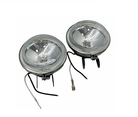 12V SİS LAMBASI YUVARLAK 9 CM (SİYAH METAL GÖVDE KROM ÇERÇEVE) BEYAZ TAKIM