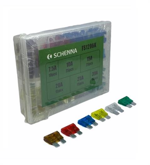 BIÇAK SİGORTA KARIŞIK (7.5 A*10 A*15 A*20 A*25 A*30 A) (100 AD) (19*19 MM)