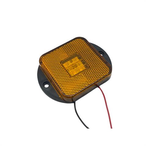 24V YAN SİNYAL LAMBASI DORSE SİDE MARKER SARI (4 LEDLİ) (88*65 MM)