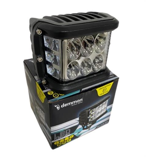 DEMMON 9-35V ÇALIŞMA LAMBASI SARI ÇAKARLI FONKSİYONLU 6X3W POWER LEDLİ (99*76*76)