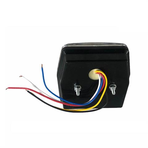 12V-24V STOP LAMBASI MINI KARE (NEON LEDLİ) (4 FONKSİYONLU) (98*92*42 MM)