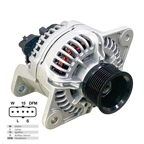 BOSCH 24V ALTERNATÖR DİNAMO 150 A (5 FİŞ SOKETLİ) (W-L-15-S-DFM) RENAULT-VOLVO