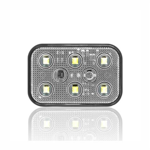 SANEL 10V-30V İKAZ LAMBASI ÇAKARLI 6-LEDLİ YAPIŞKANLI 3M BANTLI SU GEÇİRMEZ BEYAZ (60*40 MM)