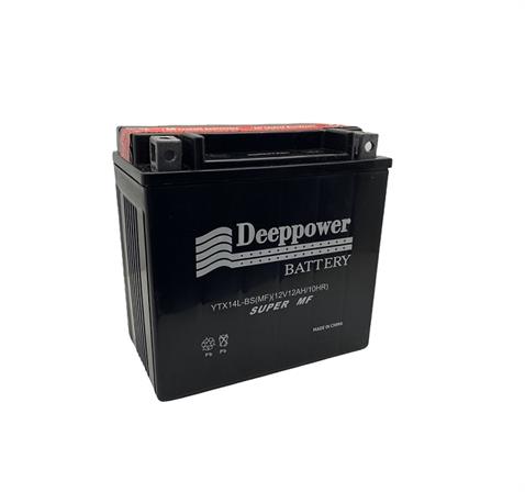 DEEPPOWER 12V 12 AH MOTOSİKLET AKÜSÜ (148*87*145) (YTX14L-BS) (+/-)