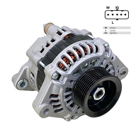 24V ALTERNATÖR DİNAMO MITSUBISHI TİPİ 130 A (5 FİŞ SOKETLİ) (W-L-IG . .) FORD CARGO