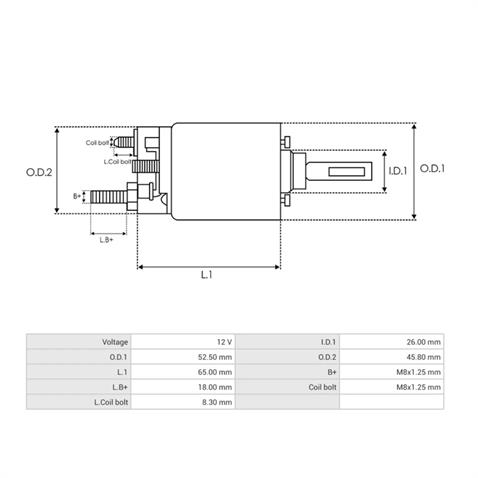 BOSCH 12V MARŞ OTOMATİĞİ İNCE GÖVDE (START-STOP) FIAT 500/BRAVO/DOBLO/EGEA/FIORINO/IDEA/PUNTO
