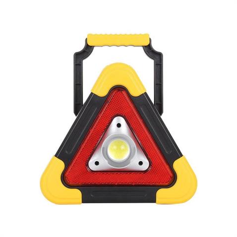 ÜÇGEN REFLEKTÖR-EL FENERİ LEDLİ (ŞARJLI-GÜNEŞ ENERJİLİ-USB ÇIKIŞLI) (190*190 MM)