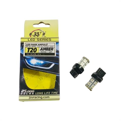 JSV 12V 93 AMPUL DİPSİZ T20 (13 LEDLİ) SARI (2 AD)