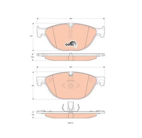 TRW ÖN FREN BALATASI BMW 5 SERİSİ/7 SERİSİ