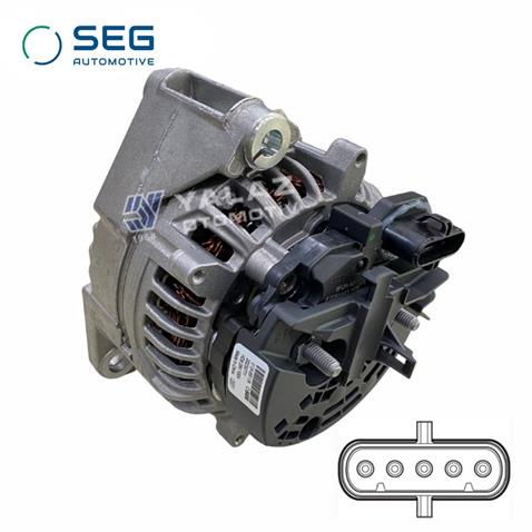 SEG 24V ALTERNATÖR DİNAMO 100 A (5 FİŞ SOKETLİ) (W-L-15-S-DFM) MERCEDES AXOR/VARIO/ACTROS 2003 >