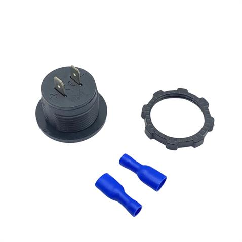 12V-24V DİJİTAL VOLTMETRE (DÜZ TİP) (MAVİ IŞIK) (28 MM)