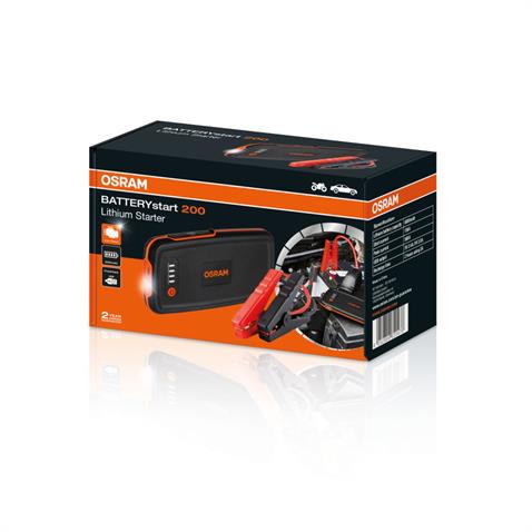 OSRAM 12V AKÜ TAKVİYE CİHAZI (500A) (POWERBANK) (LED IŞIK)