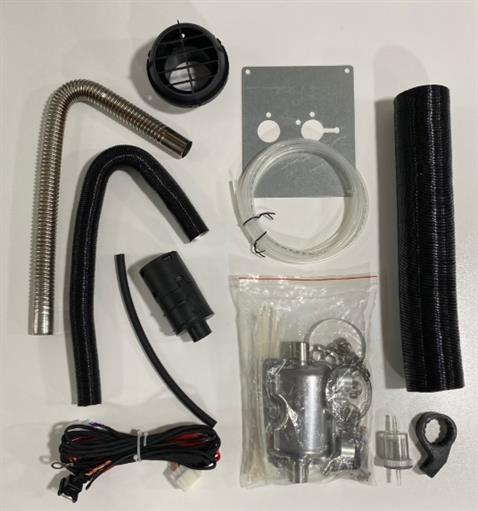 24V KOMPLE KABİN ISITICISI D2 TİPİ 40 W (1 KW-2 KW) (WEBASTO) (KUMANDALI) (KOLAY MONTAJ)