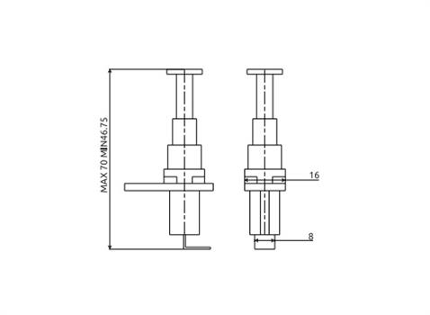 KAPI IŞIK BUTONU HELLA TİPİ (UZUN TİP) (LASTİKSİZ) UNIVERSAL