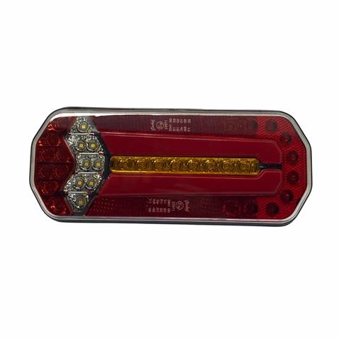 ÇERKEZ 9V-33V STOP LAMBASI LEDLİ (MULTIFONKSİYONLU) (PLAKALI SOL) (255*105 MM) UNIVERSAL