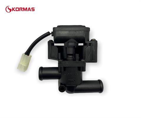 KORMAS 12V KALORİFER MUSLUĞU (VANA) (MOTORLU) (3 YOLLU) (22 MM) (2 FİŞ SOKETLİ KABLOLU)