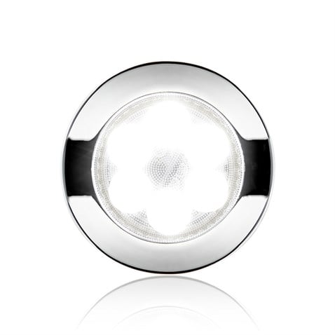 SANEL 12V-24V SPOT TAVAN LAMBA 6 LEDLİ 3000K SICAK BEYAZ (SU GEÇİRMEZ) (90 MM) (BUTONSUZ)