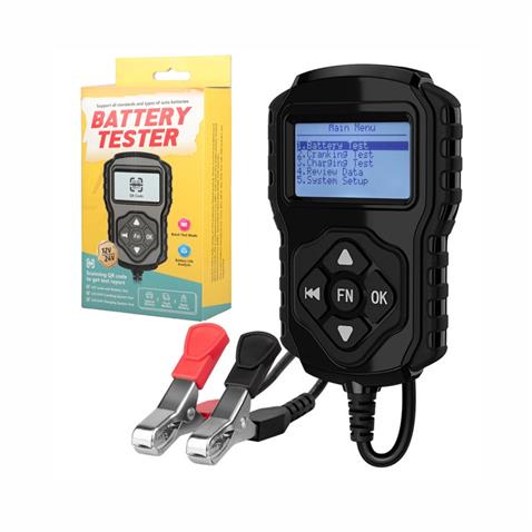 8V-30V AKÜ TEST CİHAZI (DİJİTAL-QR KODLU) (100 EN-2000 EN) (8 AH-250 AH)
