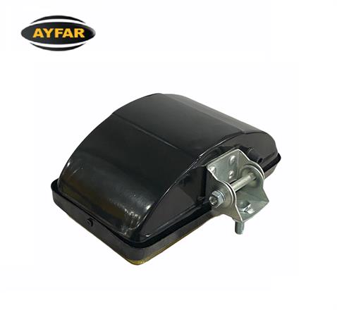 AYFAR SİS LAMBASI DİKDÖRTGEN BÜYÜK SARI METAL (KAPAKSIZ) (DESENLİ CAM) (223*127*96 MM)