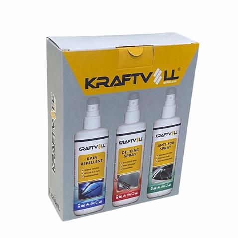 KIŞLIK SPREY SET (BUĞU ÖNLEYİCİ/BUZ ÇÖZÜCÜ/YAĞMUR KAYDIRICI) (250 ml )
