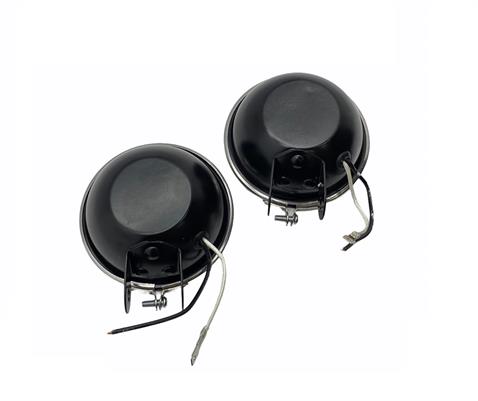 12V SİS LAMBASI YUVARLAK 9 CM (SİYAH METAL GÖVDE KROM ÇERÇEVE) BEYAZ TAKIM