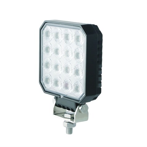 WOLFRAM 9V-32V ÇALIŞMA LAMBASI KARE 64W 5700K 5440 LÜMEN (64 LEDLİ) (108*108*35.9 MM)