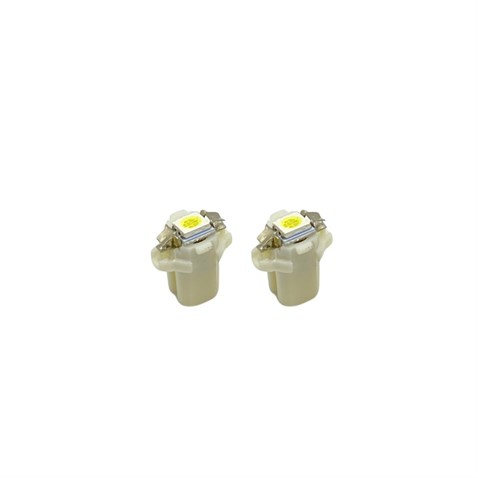 12V DUYLU GÖSTERGE AMPULÜ DİPSİZ (TEK LEDLİ) BEYAZ (2 AD)