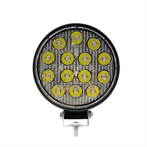 12V-24V ÇALIŞMA LAMBASI YUVARLAK 42W (14 LEDLİ) (114*25 MM)