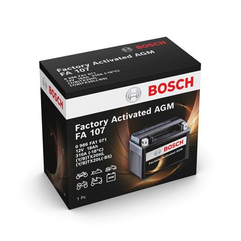 BOSCH 12V 18 AH MOTOSİKLET AKÜSÜ AGM 310 A (EN) (176*89*154) (YTX20L-BS)