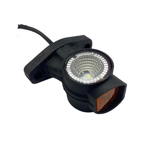 FRISTOM 12V-30V BOYNUZ TAKOZ LAMBASI KISA (LEDLİ) SARI-KIRMIZI-BEYAZ SOL E9