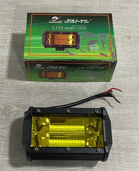 10V-48V LED BAR OFF-ROAD ÇİFT SIRA SARI (24 LEDLİ 36 W) (6000K 2800 LÜMEN) (140*90*75 MM)