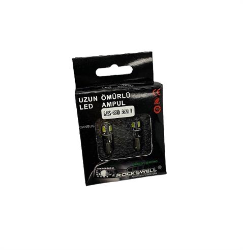 12V 53 AMPUL 6 LEDLİ BEYAZ (BA9S) (2 AD)