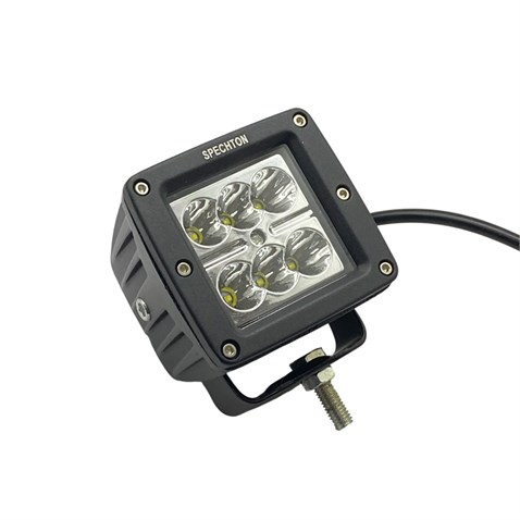 9V-30V ÇALIŞMA LAMBASI OFF-ROAD KARE 18W (6 LEDLİ) (82*75 MM)