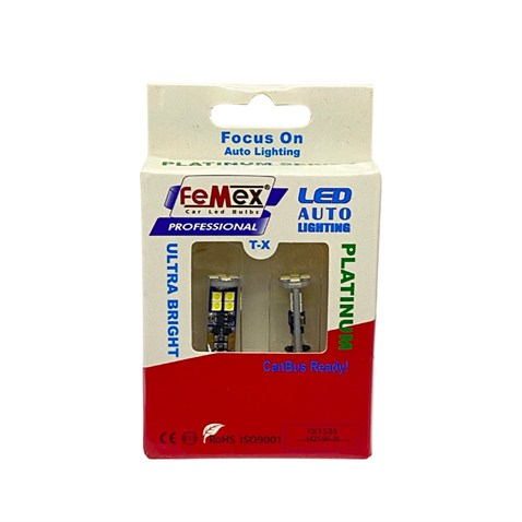 12V H21 AMPUL 12 LEDLİ BEYAZ CANBUS (BAY9s) (2 AD)