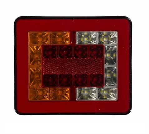 12V STOP LAMBASI (NEON LEDLİ) (4 FONKSİYONLU) (136*114 MM)