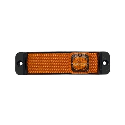 12V-24V YAN SİNYAL LAMBASI (SİDE MARKER) LEDLİ SARI KRONE TİP DORSE (130*32 MM)