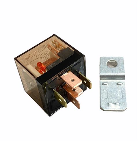 12V RÖLE 5 UÇLU 40 A/70 A IŞIKLI (ŞEFFAF) (ÇİFT PLATİN) (30-85-86-87-87a)