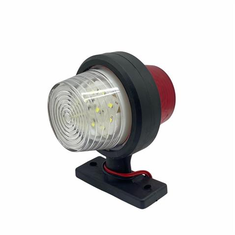 12V-24V TAKOZ LAMBASI KÜPE TİP KIRMIZI-BEYAZ (6 LEDLİ) 